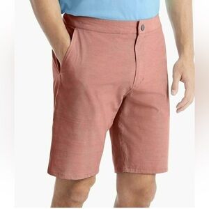 Johnnie-O Dawn 2 Dusk Hybrid Shorts Lightweight Pockets Malibu Red Men’s Size 38